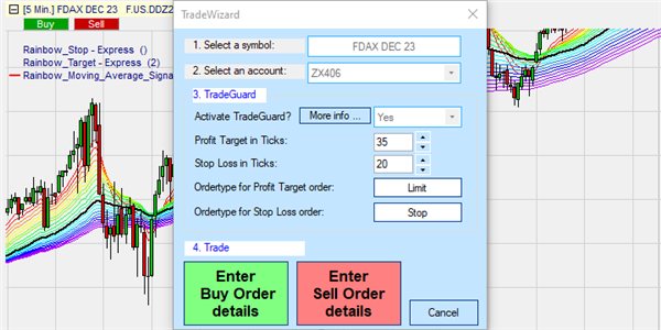 TradeWizard, einfach ordern.